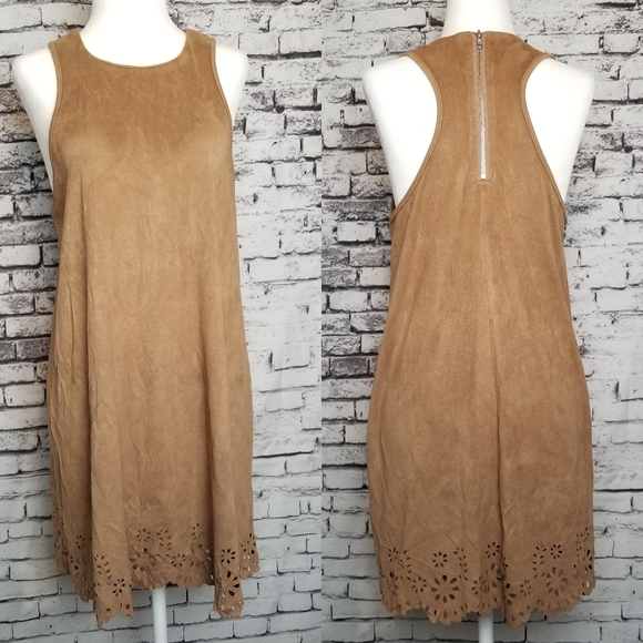 Anthropologie Dresses & Skirts - Anthro Paper Crane Vegan Suede Dress